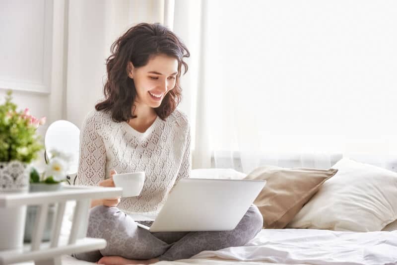 Woman with laptop